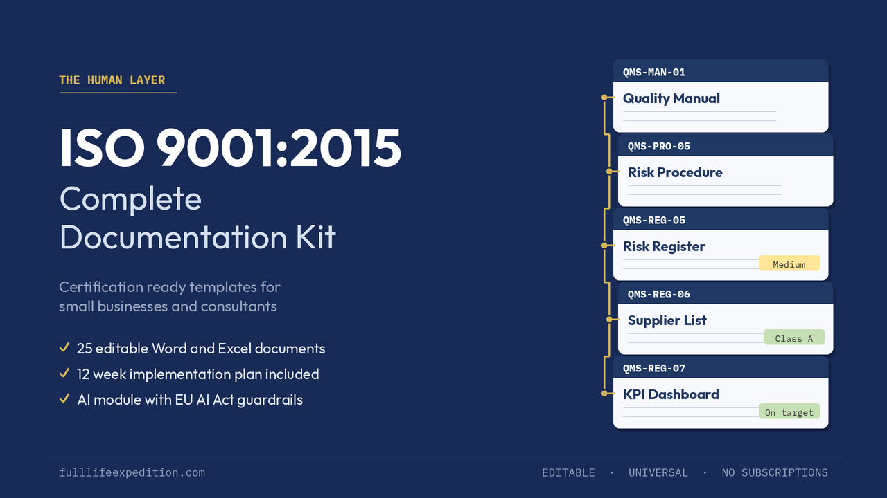 ISO 9001:2015 Documentation Kit cover